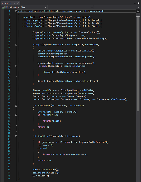 Source file