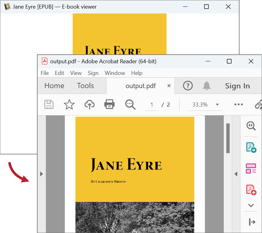 Render an EBook to PDF